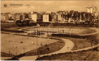 Blankenberge, Blankenberghe; Le Tennis / tennis courts, tennis players