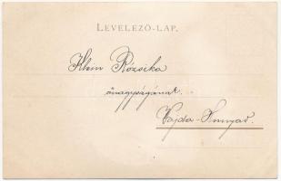 1900 Decorated children art postcard. litho (fl)