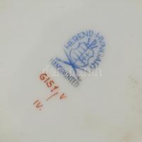 Herendi Viktória mintás porcleán bonbonniere, rózsával. Mini csorbával a rózsán, mázrepedéssel. Kézz...