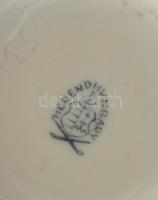 Herendi Viktória mintás kis váza, kézzel festett, jelzett, kopott, m:10 cm