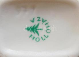 Csepel Művek jelzésű hollóházi porcelán palack (12cm magas)