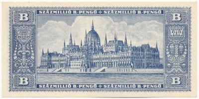 1946. 100.000.000BP T:I- kissebb folt a bankjegy előlapján a portrétól alul jobbra 
Adamo P38