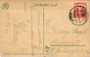 1919 Cegléd, Gubody kerti vigadó. Vasúti levelezőlapárusítás 2. 1918. (EK)