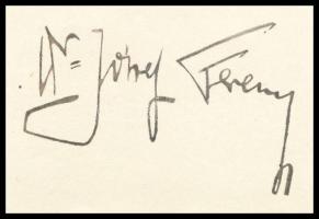 1929 Bp., József Ferenc (1895-1957) főherceg aláírása a polgármesternek címzett levélen