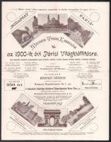 1900 Magyarok Társas Kirándulása az 19000-ik évi Párisi Világkiállításra, 4p
