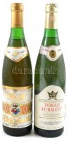 1994-1996 Tokaji Hárslevelű és Tokaji Furmint, 2 bontatlan palack fehérbor, pincében, szakszerűen tárolt, az egyik üveg fején a borítás sérült, de a dugó sértetlen, 0,75 l.x2