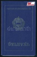 1985 Magyar Népköztársaság által kiállított fényképes útlevél, egyszeri kiutazási engedéllyel, svájci, olasz, német vízumokkal