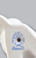 Herendi fehér mázas porcelán nyuszi, jelzett, hibátlan, m:10 cm