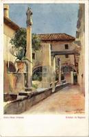 1912 Dubrovnik, Ragusa; Kloster. Im Selbstverlag des Österr. Flottenvereines / church s: Alois Hans Schram (EK)