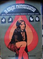 9 db moziplakát a 70-es évekből vegyes állapotban