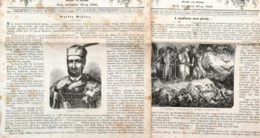 1856-1858 Vasárnapi Ujság 3 száma, az egyik hiányos