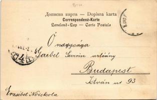 Mostar, Hercegovinisch Ehepaar / Bosnian folklore + "K.und K. Milit. Post" (fa)