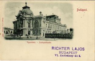 1898 (Vorläufer!) Budapest XIII. Vígszínház, építkezés, Ekek Transmission gépek reklám