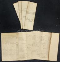1881-1886 Kalocsai érseki papnövelde 7 db éves részletes számadása