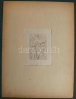 cca 1900 Erotikus grafika 32x45 cm