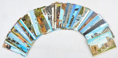 Kb. 90 db MODERN külföldi város képeslap + 16 lapos Szamarkand sorozat / Cca. 90 modern town-view postcards from all over the world + Samarkand series with 16 postcards