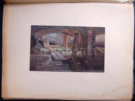 cca 1900 10 db nagyméretű dekoratív erotikus grafika