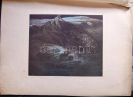 cca 1900 10 db nagyméretű dekoratív erotikus grafika