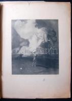 cca 1900 10 db nagyméretű dekoratív erotikus grafika