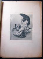 cca 1900 10 db nagyméretű dekoratív erotikus grafika