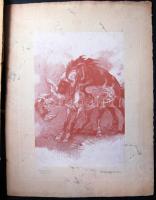 cca 1900 10 db nagyméretű dekoratív erotikus grafika