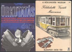 cca 1960-1970 Közlekedési Múzeum, 4 db villamosplakát, közte űrkutatás szovjet vendégkiállítás, 24x1...