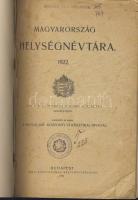 1922 Magyarország helységnévtára borító pótolt