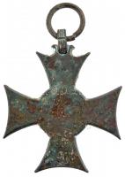 1913. "Mozgósítási Kereszt / 1912-1913-as Emlékkereszt" bronz kitüntetés, mellszalag nélkü...