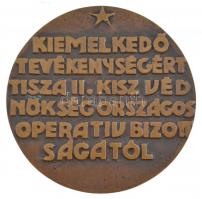 ~1970-1980. "KISZ VÉDNÖKSÉG / Kiemelkedő tevékenységért Tisza II. KISZ Védnökség Országos Opera...