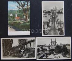 300-350 db magyar és külföldi vároképes lap, kevés motívum az 1930-1950-es évekből