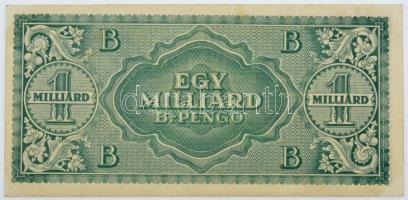 1946. 1.000.000.000BP T:II hajtatlan, több kisebb hajlás / Hungary 1946. 1.000.000.000 Billion Pengő...