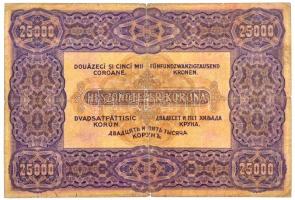 1922. 25.000K "Orell Füssli Zürich" "D35 031857" T:III- ly. / Hungary 1922. 25.0...