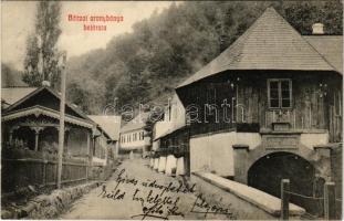 1909 Gurabárza, Barza, Gura-Barza (Kristyor, Criscior); aranybánya bejárata, Victor Stollen tárna. Adelmann József kiadása / mine entry