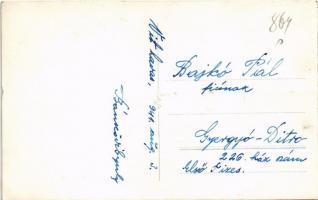 1941 Vit-Havas (Hagymás-hegység, Muntii Hasmas), kirándulók / hiking. photo