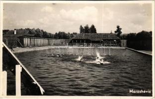 Maroshévíz, Toplita; strand, fürdő / spa, swimming pool