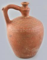 20. sz. eleje, mázas cserép vizeskorsó, korának megfelelő állapotban m: 34 cm