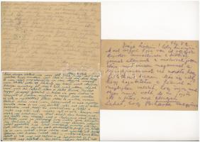 3 db magyar második világháborús zsidó KMSZ (közérdekű munkaszolgálatos) tábori posta a 203/6. gyerg...