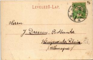 1908 Rumänischer Hirte, Rumänisches Ehepaar. Siebenbürger Volkstrachten No. 55. Verlag Karl Graef / ...