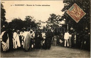Dahomey, Réunion de Yorubas mahométans / African folklore, Meeting of Mohammedan Yorubas