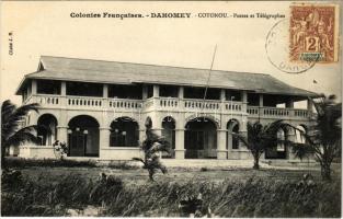 Cotonou, Postes et Télégraphes / African folklore, post and telegraph office