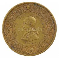 Vatikán ~1900. "Szent Péter Bazilika, Róma / XIII. Leó" Br emlékérem. Szign.: S.J. (47mm) ...