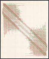 Tér-kapcsolat-lehetőség mappa, 1980. 7 db szitanyomat, Albert Zsuzsa, Budahelyi Tibor, Heritész Gábo...