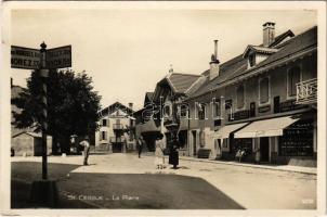 1929 Saint-Cergue, La Place / square, shops, hotel (EK)