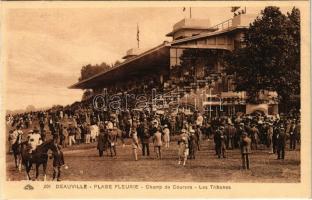 1929 Deauville, Plage Fleurie, Champ de Courses, Les Tribunes / horse racing, hippodrome (from postcard booklet)