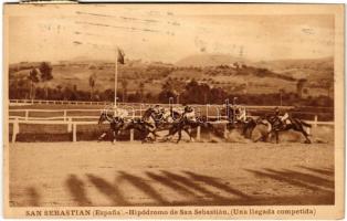 San Sebastian (Espana), Hipódromo (Una llegada competida) / Hippodrome (A competitive finish), horse racing (fa)