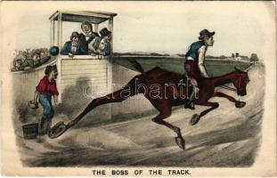1910 The Boss of the Track. Horse racing, humour. N.V. De Tulp Haarlem (EK)