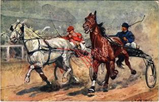 1910 Horse racing, harness racing, jockeys. B.K.W.I. 473-1. s: Ludwig Koch (EK)