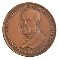 Kelemen Kristóf (1922-) 1985. "MÉE Budapest / Pázmány Péter - Eötvös Lóránd" Br emlékérem ...