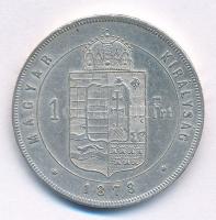 1878KB 1Ft Ag "Ferenc József / Középcímer" T:1-,2 kis patina, ph
Adamo M15