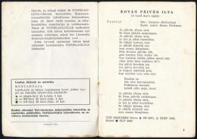 1964 Toivelauluja. Finn nyelvű dalgyűjtemény, benne fekete-fehér fotókkal, rajta The Rolling Stones,...